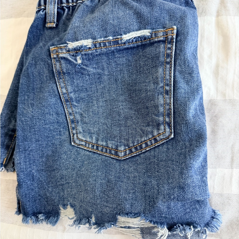 Aerie Classic Blue Jean Shorts - Picture 2 of 3